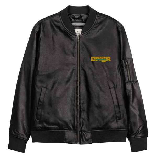 Leather Bomber Jacket - DANGR - Image 6