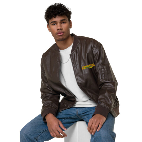 Leather Bomber Jacket - DANGR - Image 4