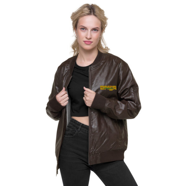 Leather Bomber Jacket - DANGR - Image 3