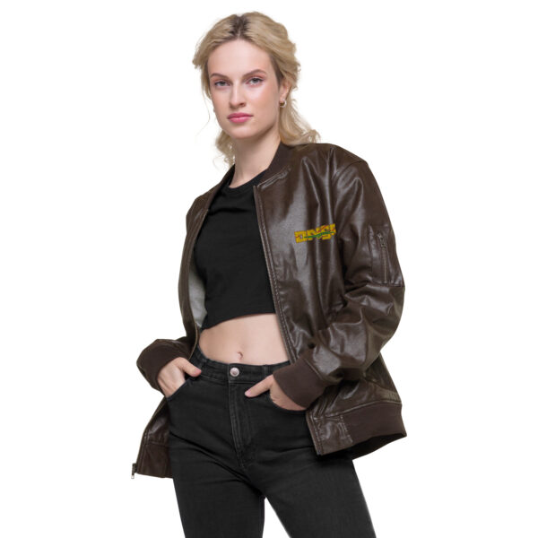 Leather Bomber Jacket - DANGR - Image 2