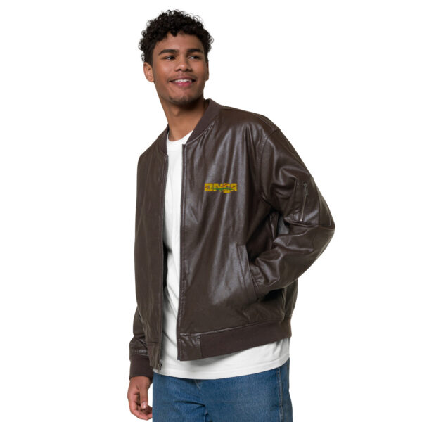 Leather Bomber Jacket - DANGR - Image 5